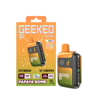 Geeked 3G Disposable by MKX | Papaya Bomb by MKX Oil Co.
