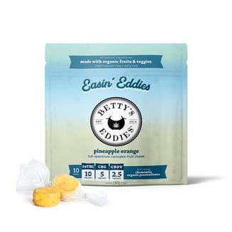 Betty's Eddies — Easin Eddies Pineapple Orange Stress Relief Fruit Chews