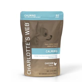 Calming Dog Chews - Chicken [60pk] (150mg CBD) by Charlotte's Web