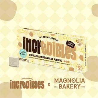 Magnolia Bakery Swirled Famous Banana Pudding [10pk] (100mg) by incredibles