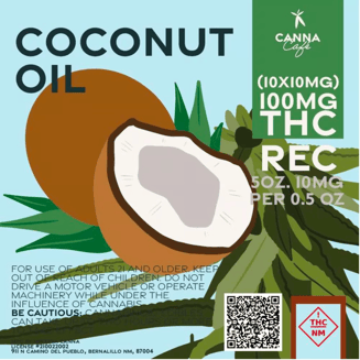 Coconut Oil - Grizzly Kush [5oz] (100mg) by Minerva Canna