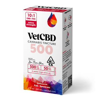 10:1 CBD Tincture [2oz] (500mg CBD/50mg THC) by VETCBD