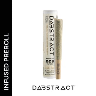 Banana Deep Infused Pre-roll with Velvet Banana Kush Live Resin HTE [.75g] by Dabstract