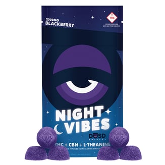 Night Vibes CBN - Blackberry [20pk] (2000mg THC/200mg CBN/1000mg L-Theanine) by DŌSD Edibles