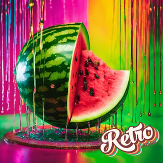 Retro Vibes Syrup - Fast Acting - Watermelon (2000mg) by Retro