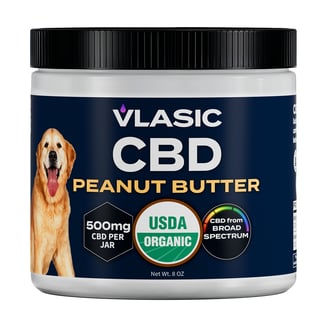 USDA Organic CBD Pet Peanut Butter (500mg) by Vlasic Labs