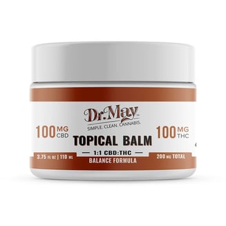 1:1 Balance Topical Balm [3.75oz] (100mg CBD/100mg THC) by Dr. May
