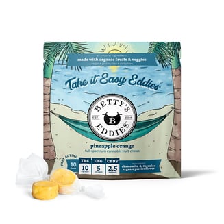 Betty's Eddies — Easin Eddies Pineapple Orange Stress Relief Fruit Chews