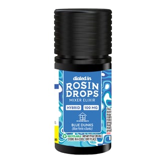 100mg - Blue Dunks - Rosin Drops by Dialed In Gummies