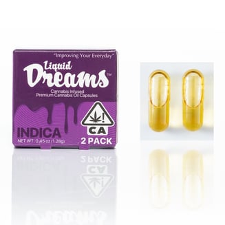 Indica - 25mg [2pk] (50mg THC) by Liquid Dreams