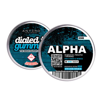100mg - Alpha - Rosin Gummies (10pk) by Dialed In Gummies