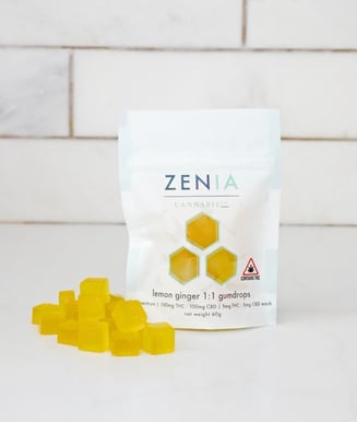 1:1 Lemon Ginger (100mg CBD/100mg THC) by Zenia