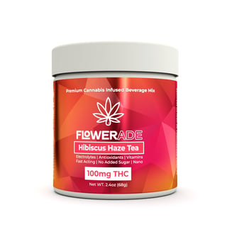 Hibiscus Haze Tea (100mg) by Flowerade