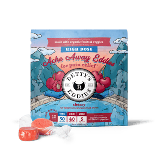 Ache Away Eddies - Cherry [5pk] (250mg THC/200mg CBD/25mg CBC) by Betty's Eddies
