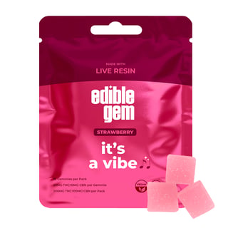 It's a Vibe - Strawberry [10pk] (200mg) by Edible Gem