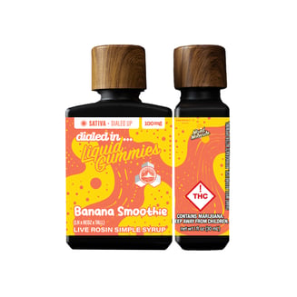 100mg - Banana Smoothie - Rosin Drops by Dialed In Gummies