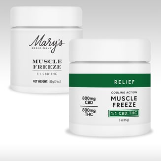 1:1 Muscle Freeze (800mg CBD/ 800mg THC) by Mary's Medicinals