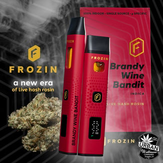 Brandy Wine Bandit [1000mg] - Live Rosin AIO Cart by Frozin