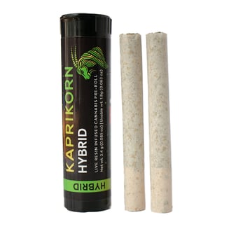 Bubblegum Sherb Infused with Live Resin 2 x .9g Pre-rolls by Kaprikorn