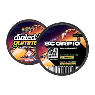 100mg - Scorpio #2498 - Rosin Gummies (10pk) by Dialed In Gummies