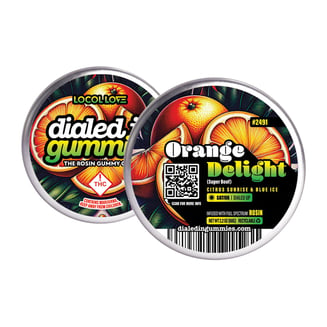 100mg - Orange Delight #2491 - Rosin Gummies (10pk) by Dialed In Gummies