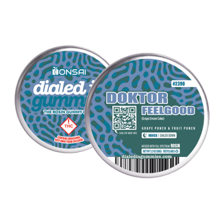 100mg - Doktor Feelgood #2390 - Rosin Gummies (10pk) by Dialed In Gummies