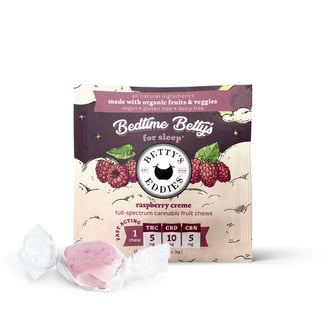 Bedtime Betty's - Raspberry Creme [1pk] (5mg THC/10mg CBD/5mg CBN) by Betty's Eddies