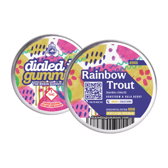 100mg - Rainbow Trout #2415 - Rosin Gummies (10pk) by Dialed In Gummies