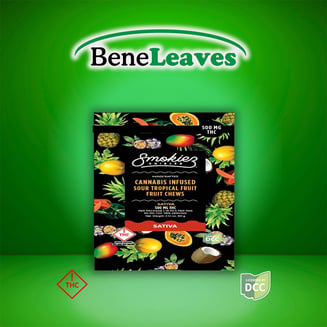 Sour Tropical Fruit - Sativa [10pk] (500mg) by Smokiez