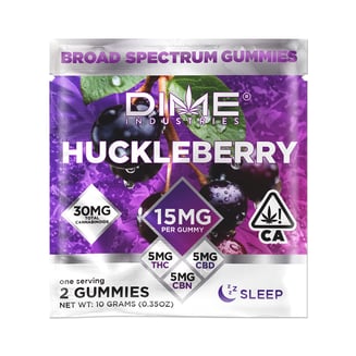 Balanced Line Huckleberry "Evening" CBN Gummies [2pk] by Dime Industries