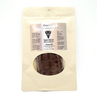 Dark Chocolate (120mg CBD) by Sacred Wellness