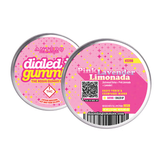 100mg - Pink Lavender Lemonada - Rosin Gummies (10pk) by Dialed In Gummies