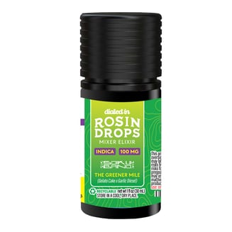 100mg - The Greener Mile - Rosin Drops by Dialed In Gummies