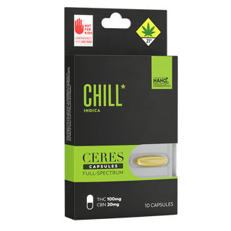 Chill - Indica [10pk] (100mg THC/20mg CBN) by Ceres