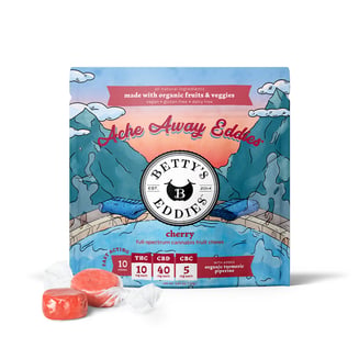 Betty's Eddies — Ache Away Cherry Pain Relief Fruit Chews