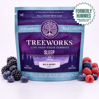 Sleep | Live Hash Rosin Gummies - Indica (100mg) *Formerly Hummies by Treeworks