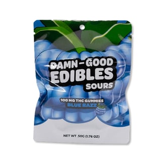 Sour Blue Raspberry [10pk] (100mg) by Damn-Good