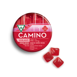 4:1:1 'Exhilarate' Wild Cherry [10pk] (200mg THC/50mg CBC/50mg CBG) by Camino