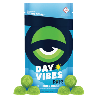 Day Vibes CBG - Citrus Splash [20pk] (2000mg THC/200mg CBG/500mg Ginseng) by DŌSD Edibles