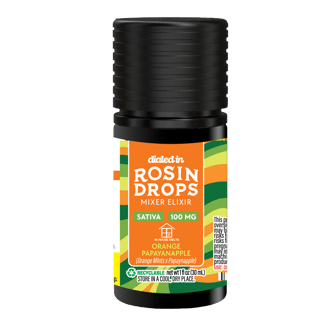 100mg - Orange Papaynapple - Rosin Drops by Dialed In Gummies