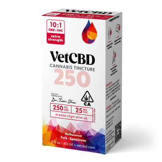 10:1 CBD Tincture [2oz] (250mg CBD/25mg THC) by VETCBD