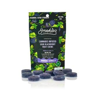 Sour Blackberry - Indica [10pk] (500mg) by Smokiez
