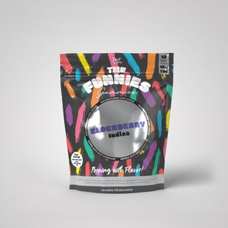 The Funnies -- Elderberry (Coffee Creamer) -- Live Rosin Gummies 10 Pack -- 100mg by The Funnies Gummies
