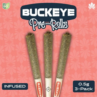 3 Pack Infused Pre Roll [.5g] by Buckeye