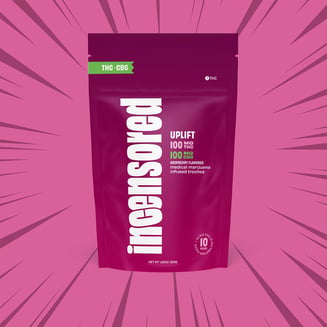 1:1 Raspberry Uplift + CBG [10pk] (100mg THC/100mg CBG) by (inc)ensored