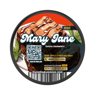 100mg - Mary Jane #2572 - Rosin Gummies (10pk) by Dialed In Gummies