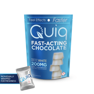 1:1 White Chocolate - Hybrid [10pk] (100mg CBD/100mg THC) by Quiq