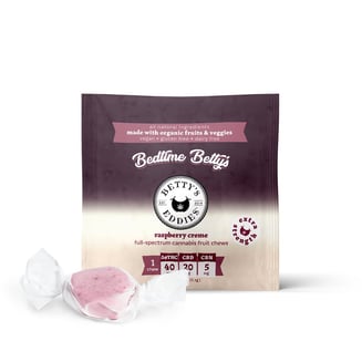 Bedtime Betty's - Raspberry Creme [1pk] (40mg THC/20mg CBD/5 mg CBN) by Betty's Eddies