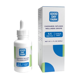 1:1 Citrus Mint [30ml] (540mg CBD/540mg THC) by Good Day Farm