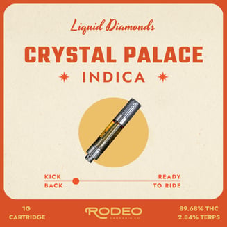 Rodeo Liquid Diamonds Crystal Palace (I) 1g Vape (C0070000491) by Rodeo Cannabis
